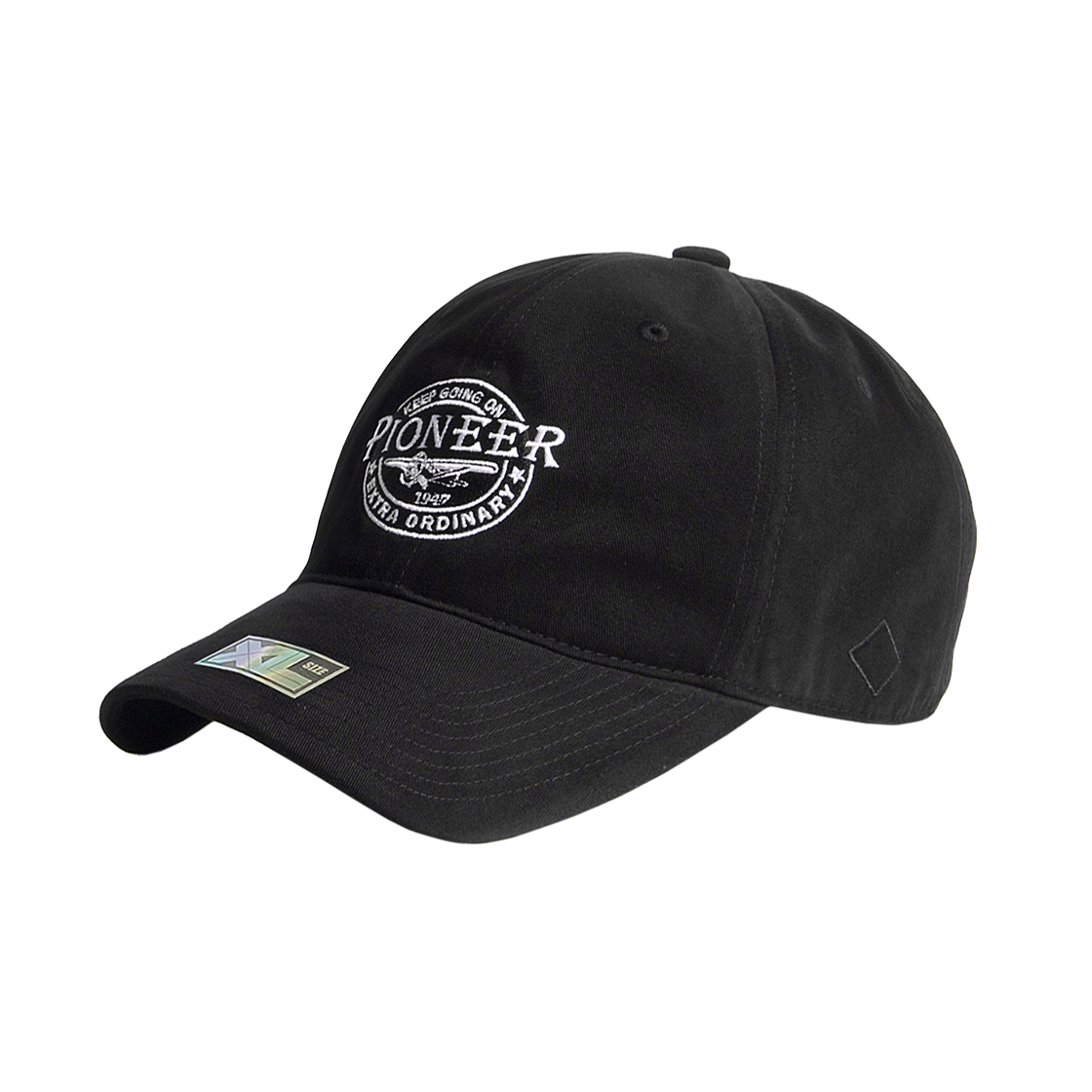 XL116 PLATEAU Big Size XL Pion Cap Black