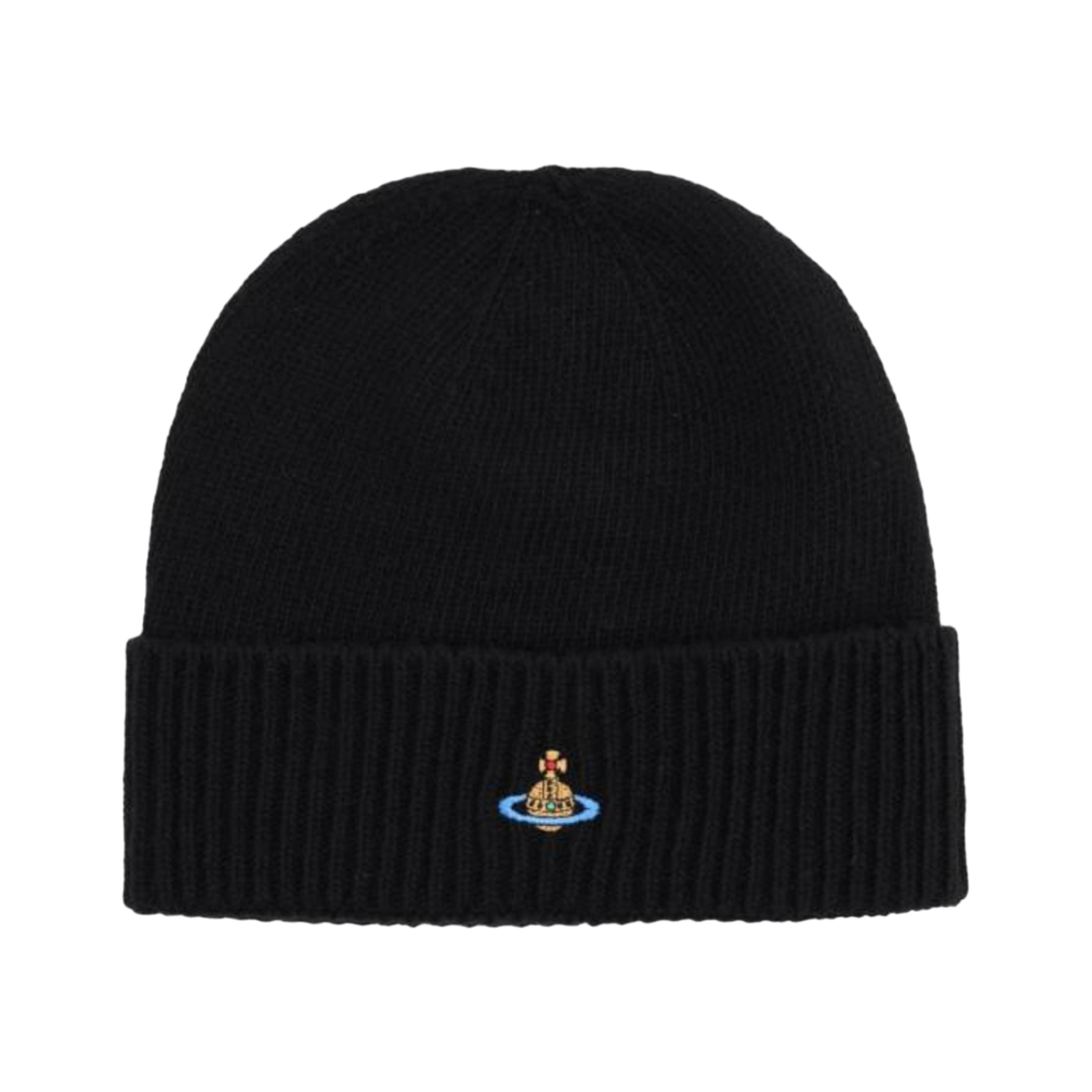 비비안 웨스트우드 클래식 캐시미어 비니 블랙(Vivienne Westwood Classic Cashmere Beanie Black) - 1