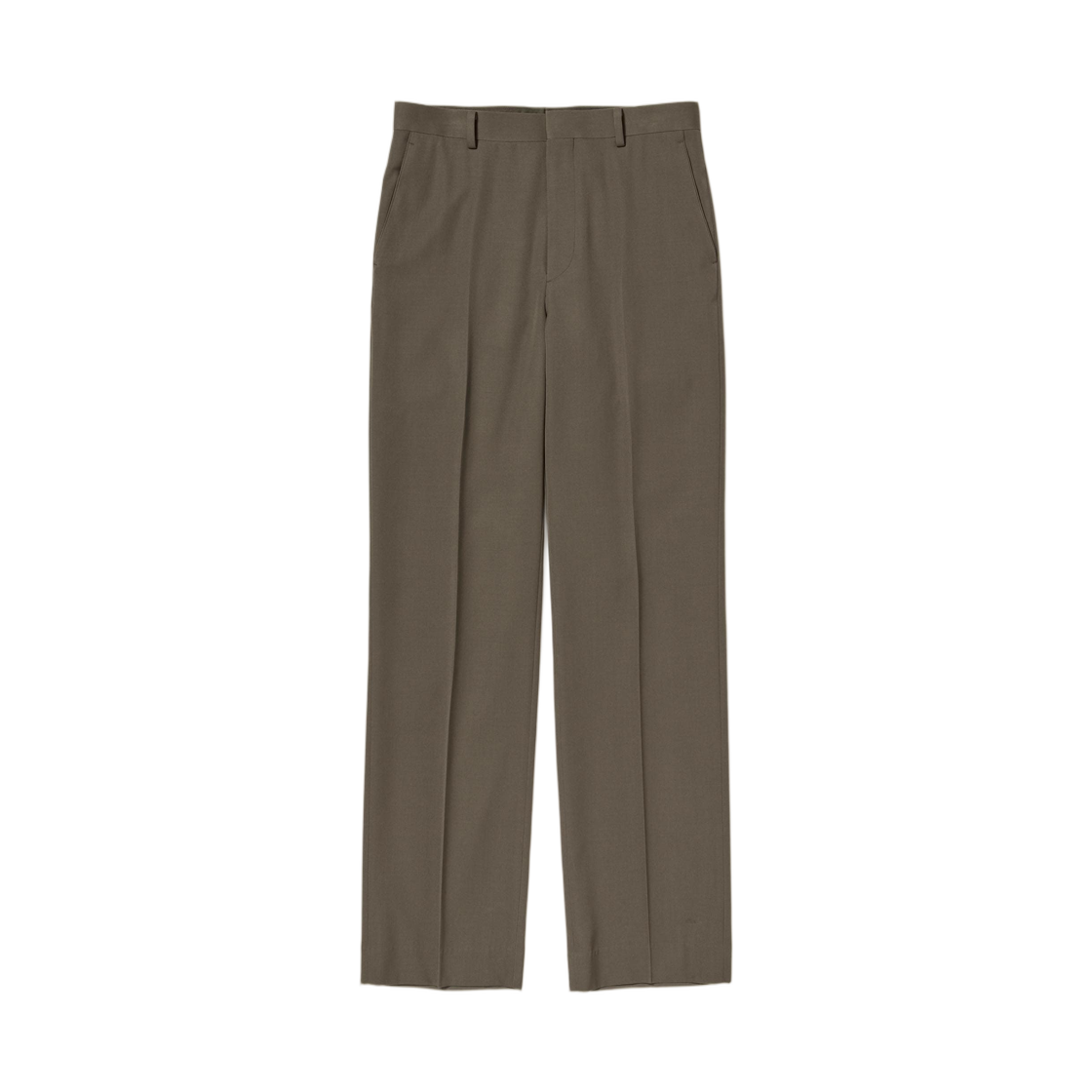 A26SP03MG Auralee Light Wool Max Gabardine Slacks Dark Olive Brown - 26SS