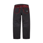 Supreme Leopard Faux Fur Loose Fit Jean Washed Black - 25FW