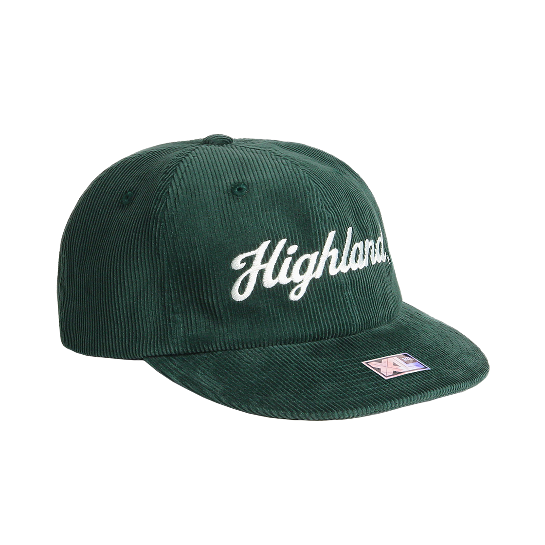플래토 빅사이즈 코듀로이 볼캡 하이랜드 다크그린(PLATEAU Big Size XL High Codu Cap Dark Green)