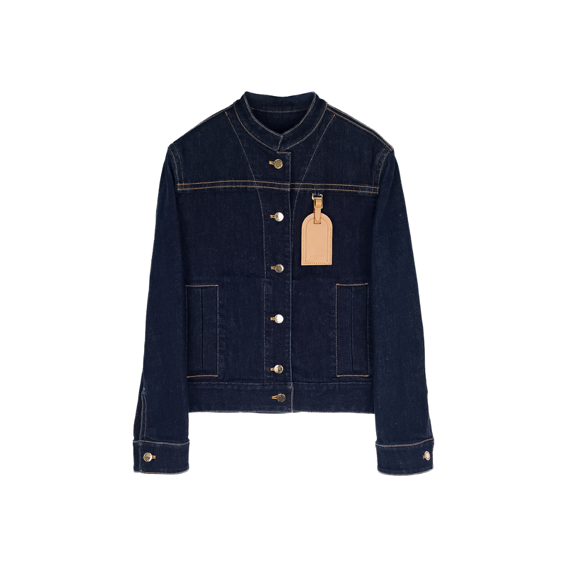 ITWNHOOSEI9W Louis Vuitton Travel Tag Denim Jacket 36 Indigo Blue