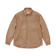 Supreme Faux Suede Snap Shirt Tan - 25FW