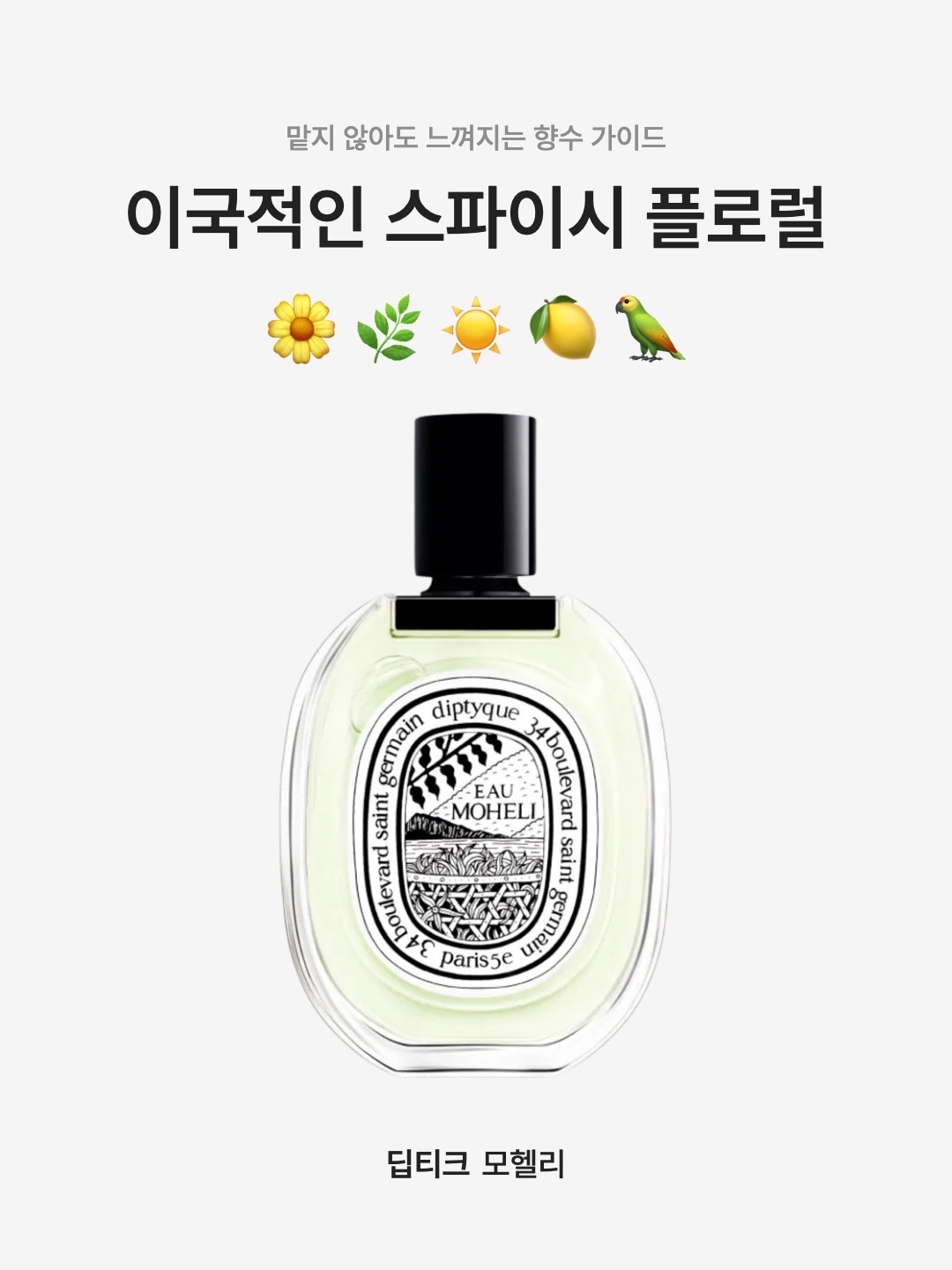 Diptyque Moheli Eau De Toilette 100ml 착용 스타일 - 1