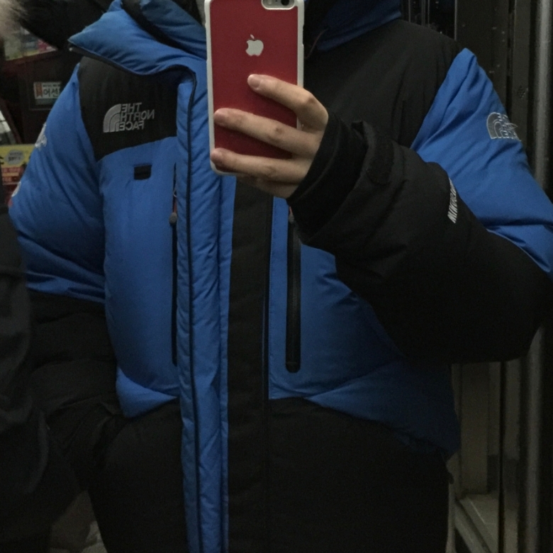 The North Face Himalayan Parka Cave Blue - 24FW 착용 스타일