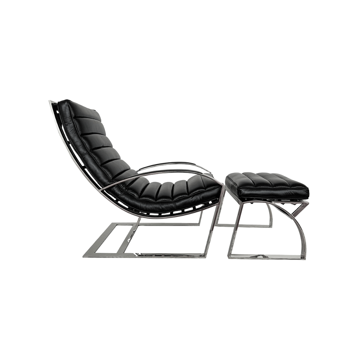 IXCL57CC4-IXPOUF57CC4 [3% 포인트 적립] DE BEJARRY Madrid lounge chair set Black