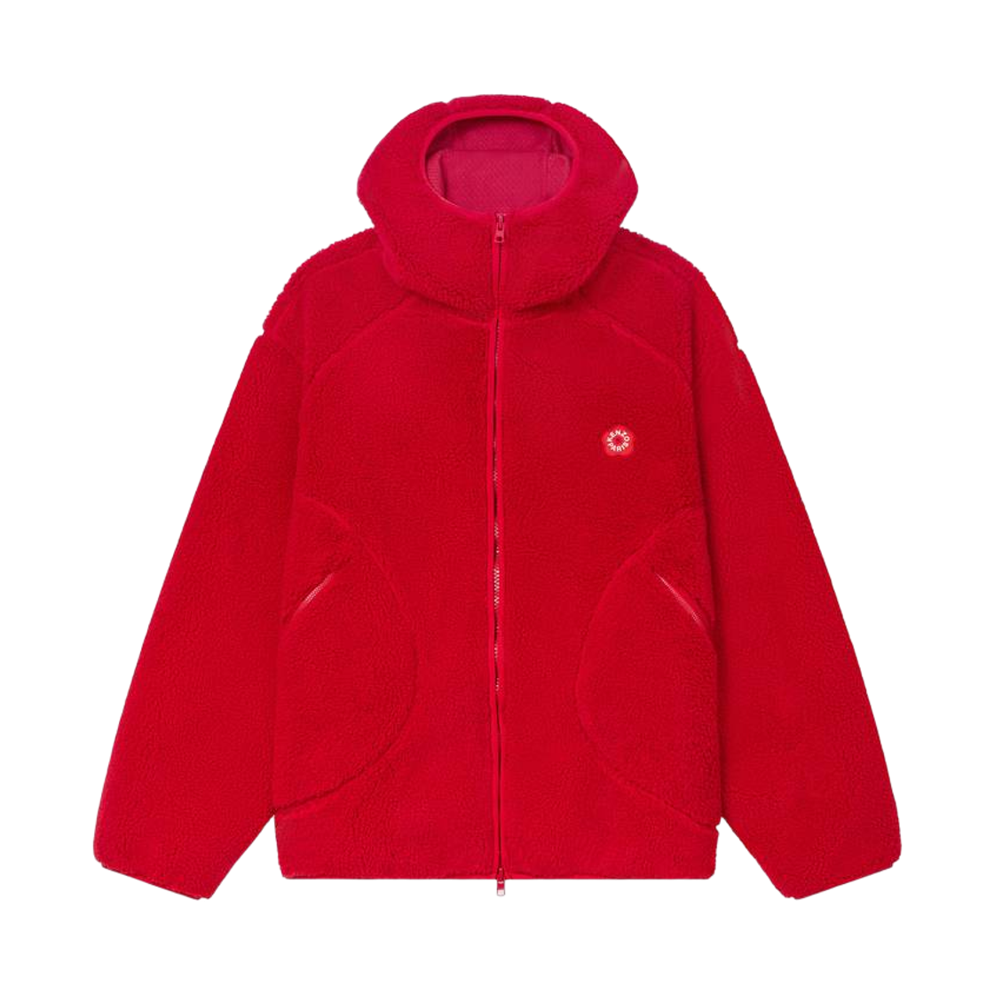 FF65BL5504FP-21 Kenzo Boke Flower 2.0 Blouson in Polar Fleece Medium Red