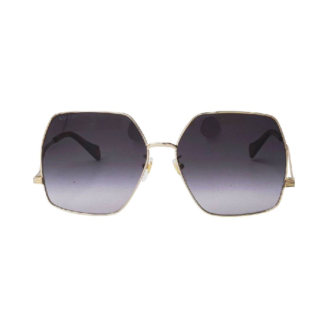 (W) 구찌 지오메트릭 선글라스 골드((W) Gucci Geometric Sunglasses Gold) - 1
