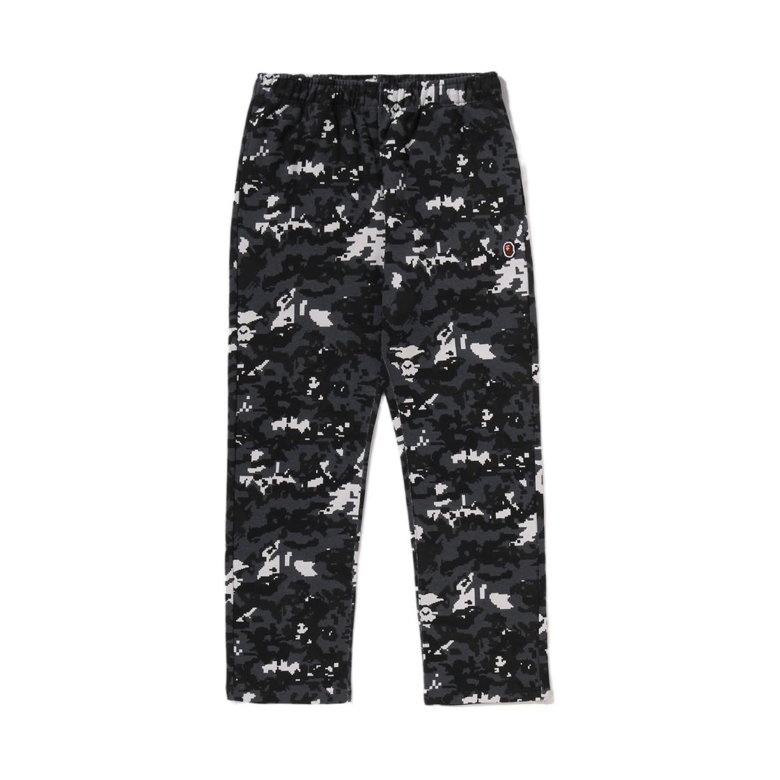 - BAPE Multi Pixel Camo Wide Leg Sweatpatns Black