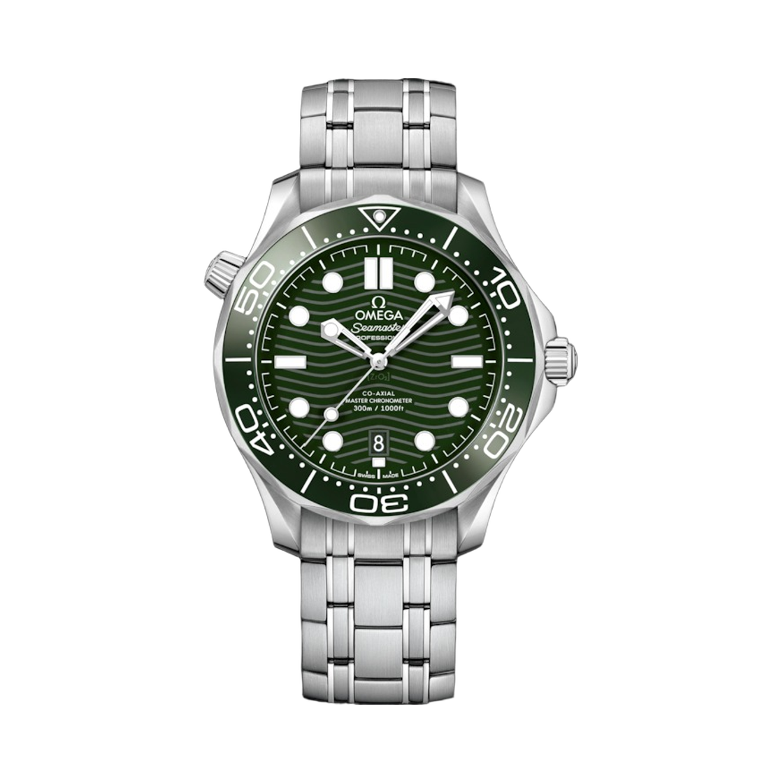 오메가 씨마스터 다이버 300M 코 액시얼 마스터 크로노미터 스틸 그린(Omega Seamaster Diver 300M Co Axial Master Chronometer Steel Green)