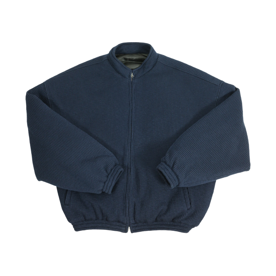 논노드 니트 봄버 네이비(Nonnod Knit Bomber Navy)