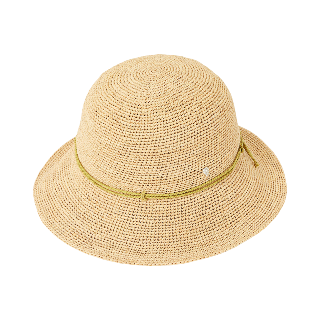 HAT50245 (W) Helen Kaminski Villa 9 Natural Chartreuse