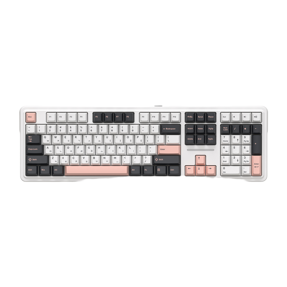 AK108 ABKO AK108 3-mode OTEMU special axis wired/wireless Bluetooth gaming mechanical keyboard Olivia Turtle shell axis