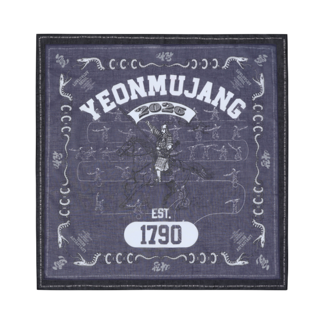 러브러브러브 SV 연무장 반다나 네이비(LUVLUVLUV SV Yeonmujang Bandana Navy)