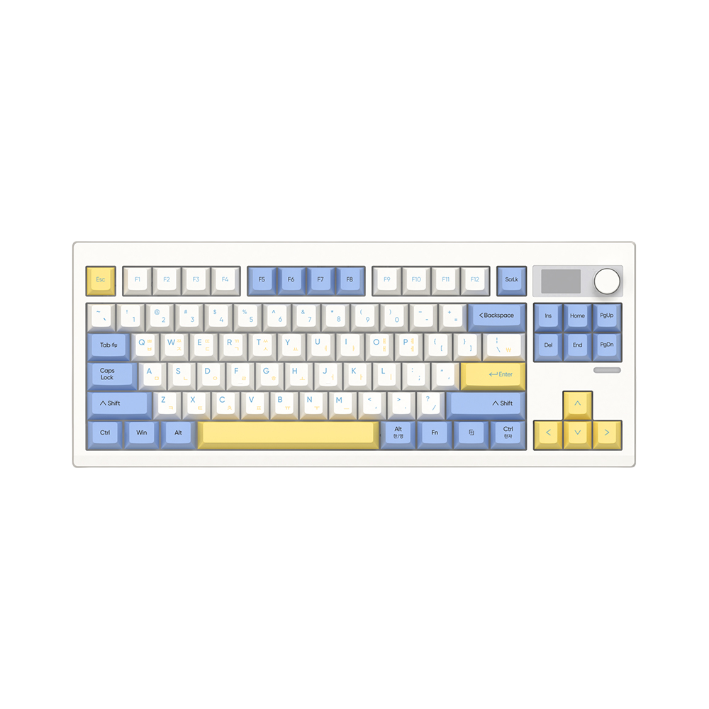 앱코 AS87 오피스네비게이터 유무선 텐키리스 기계식 키보드(ABKO AS87 Office Navigator Wired and Wired Tenkeyless Mechanical Keyboard)