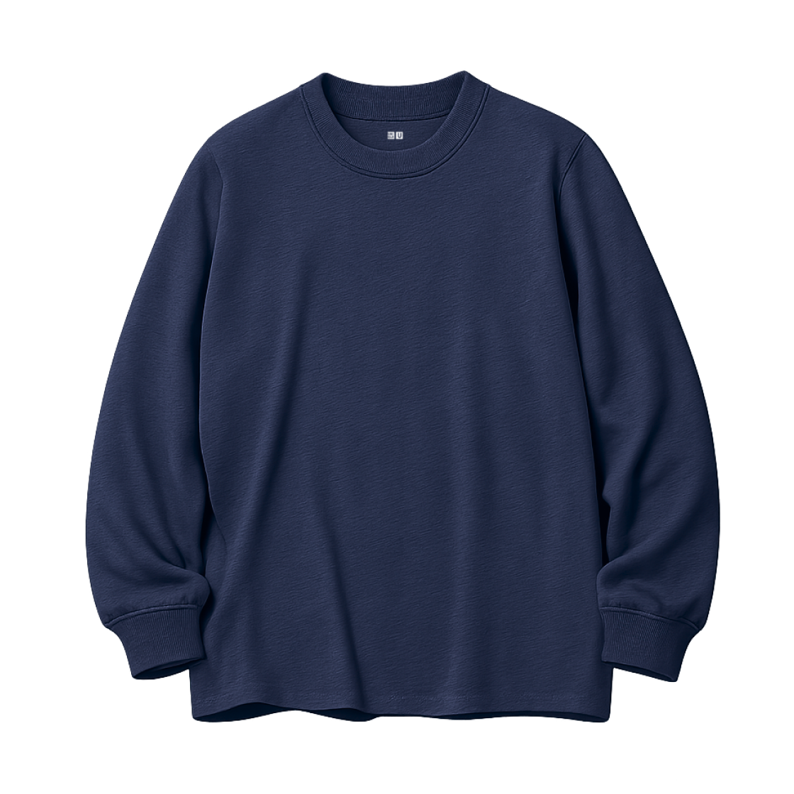 479783-69 / 469940-69 / 460319-69 / 450179-69 Uniqlo Soft Brushed Crewneck Long Sleeve T-Shirt Navy - JP