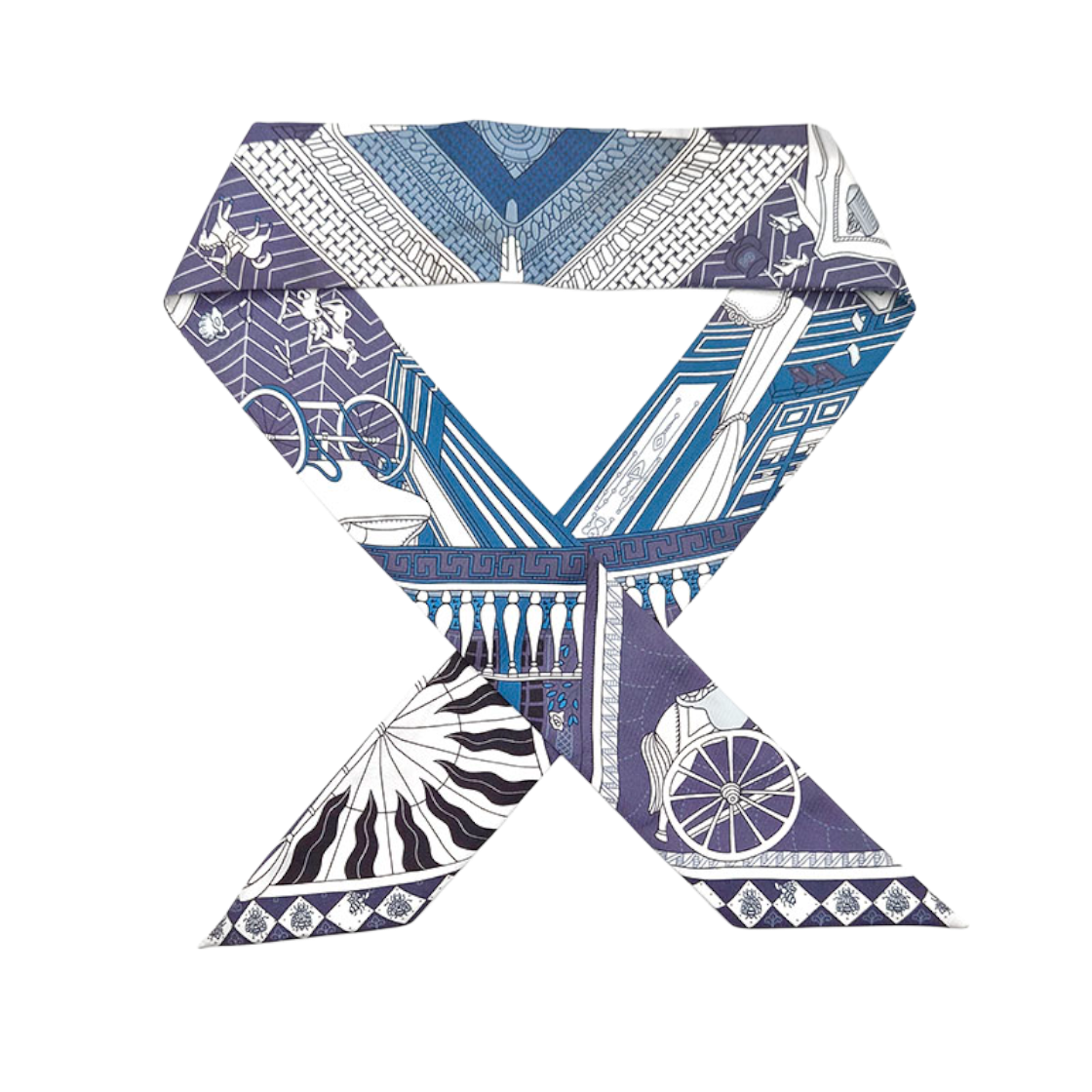 ITCIHKRSD8NE Hermes Objet de Curiosite Silk Twilly Scarf L825526