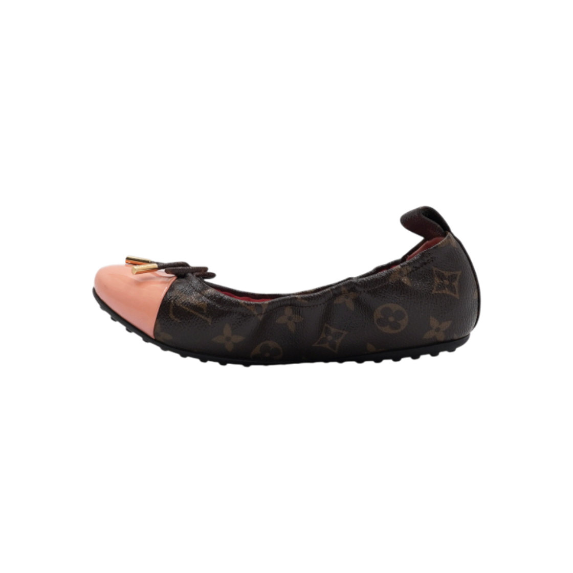 ITLAF744LD89 Louis Vuitton Monogram Canvas Patent Ballerina Flats
