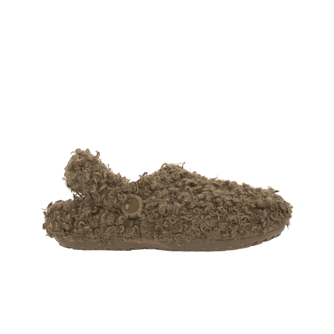 210849-2EY Crocs Classic Faux Doodle Fur Clog Sepia