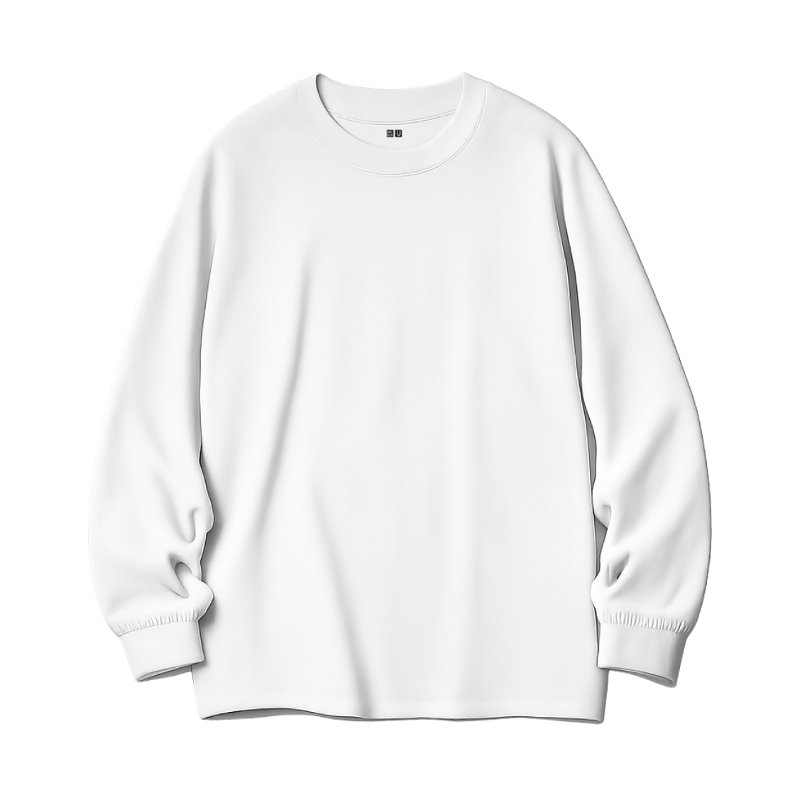 479783-00 / 469940-00 / 460319-00 / 450179-00 Uniqlo Soft Brushed Crewneck Long Sleeve T-Shirt White - JP
