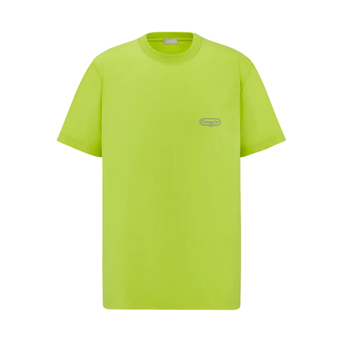 613J696F0554-C688 Dior CD Box Cotton Jersey Relaxed Fit T-Shirt Green