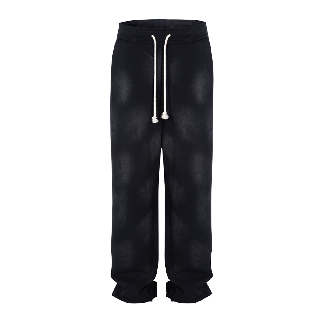 NR013SP21BWB Nine Rarities Washed Frayed Sweatpants Washed Black