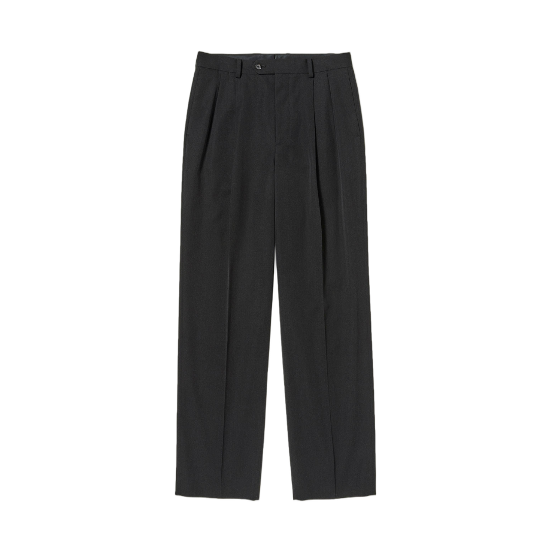 A26SP04MG Auralee Light Wool Max Gabardine Two-Tuck Slacks Top Black - 26SS