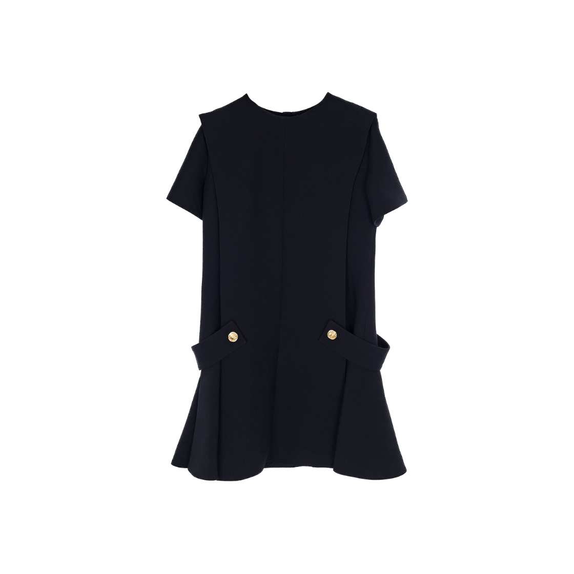 ITOC8J3JVULR Louis Vuitton Uniform Short Sleeve Dress 40 Black