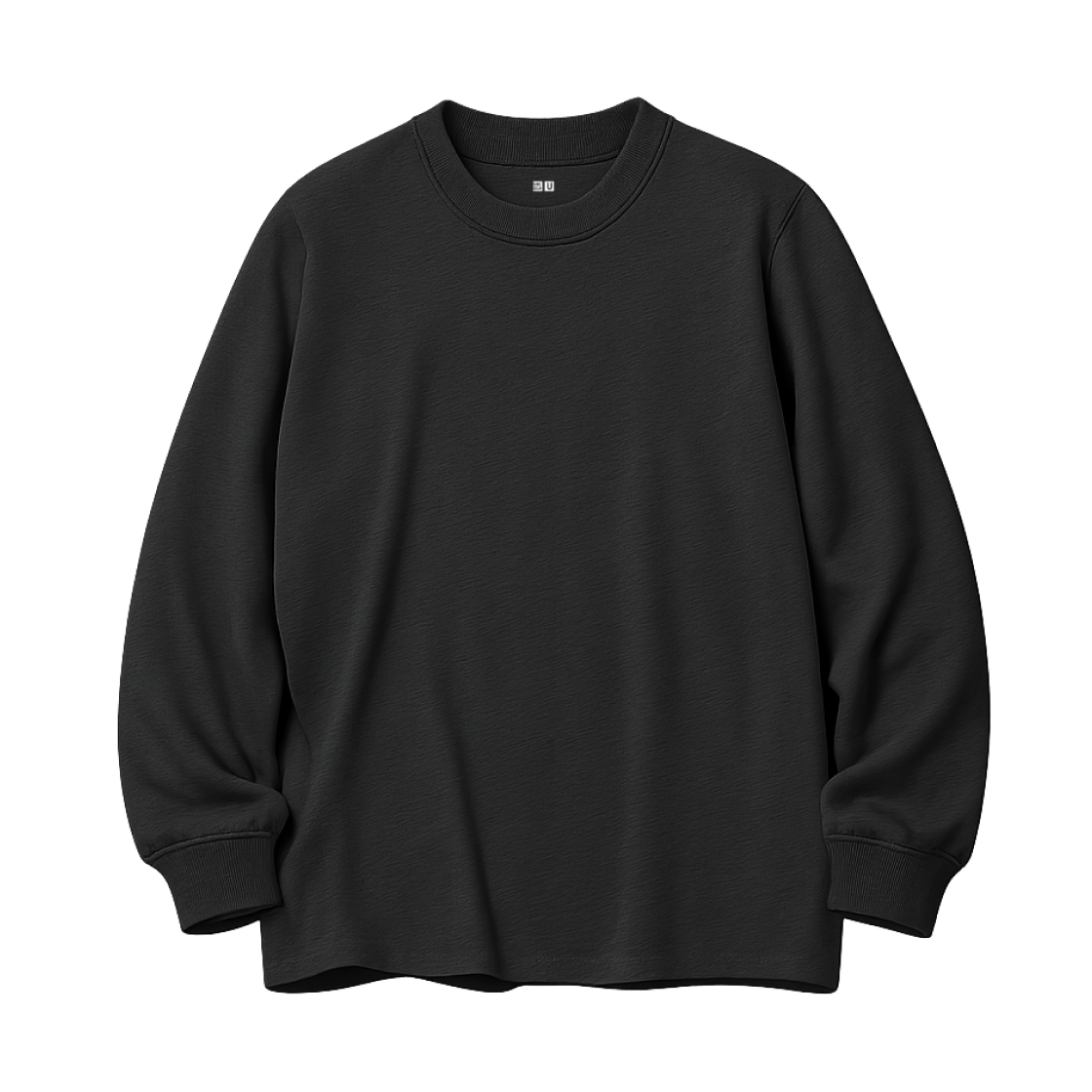 479783-09 / 469940-09 / 460319-09 / 450179-09 Uniqlo Soft Brushed Crewneck Long Sleeve T-Shirt Black - JP