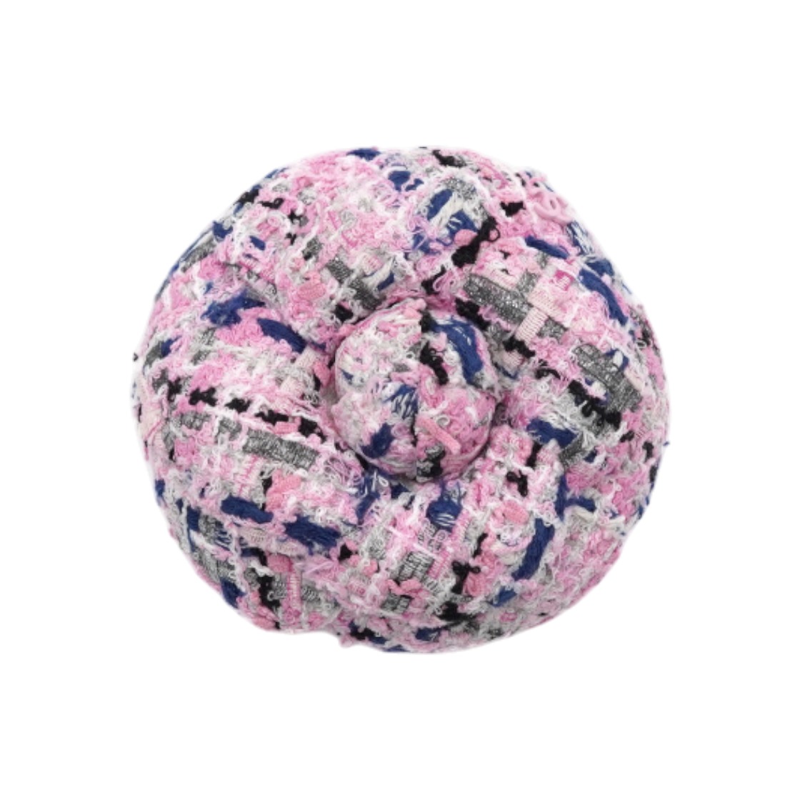 샤넬 23시즌 핑크 멀티 트위드 까멜리아 브로치 aa59458(Chanel 23 Season Pink Multi-Tweed Camellia Brooch AA59458) - 1