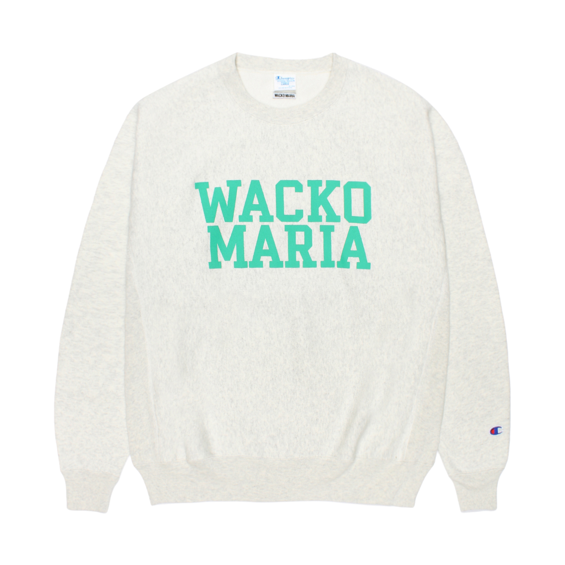 와코 마리아 x 챔피온 리버스 위브 크루넥 스웨트셔츠 오트밀(Wacko Maria x Champion Reverse Weave Crewneck Sweatshirt Oatmeal)