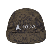 ROA Bri Melted Print Open Weave Cap Dark Olive