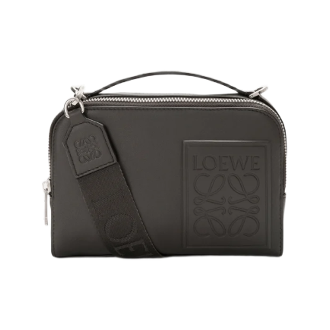 로에베 사틴 카프스킨 미니 카메라 크로스바디백 다크 그레이(Loewe Mini Camera Crossbody Bag in Satin Calfskin Dark Grey)