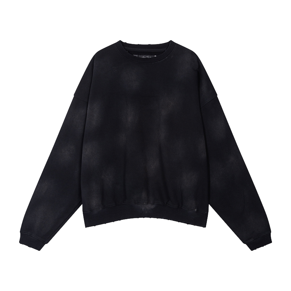 NR013SS02BWB Nine Rarities Washed Faded Crew Washed Black