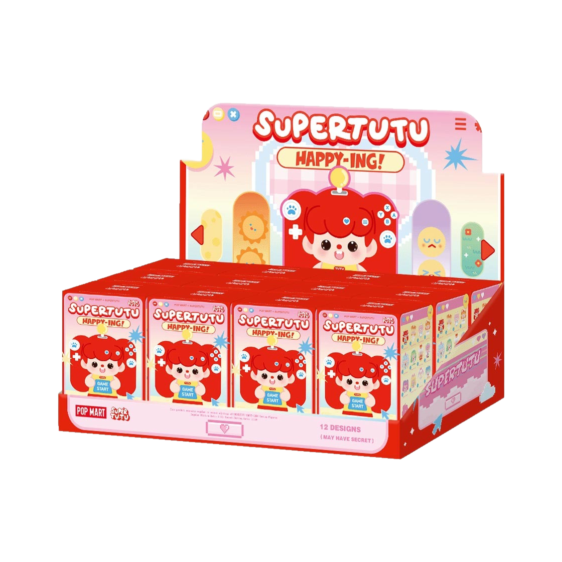 팝마트 수퍼투투 행복ING! 시리즈 미개봉 랜덤박스 (12개입)(Pop Mart Supertutu Happy-Ing! Series Figures Sealed Case (12 Blind Boxes)) - 1