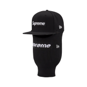 Supreme x New Era Box Logo Balaclava Black - 25FW