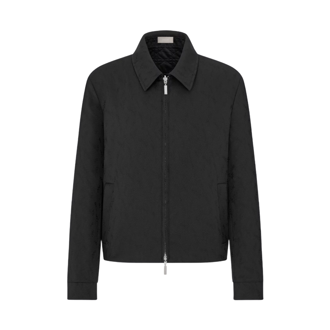 디올 릴리 오브 더 밸리 자카드 울 모헤어 리버서블 지퍼 자켓 블랙(Dior Wool Mohair Reversible Zipped Jacket with Lily of The Valley Jacquard Black)