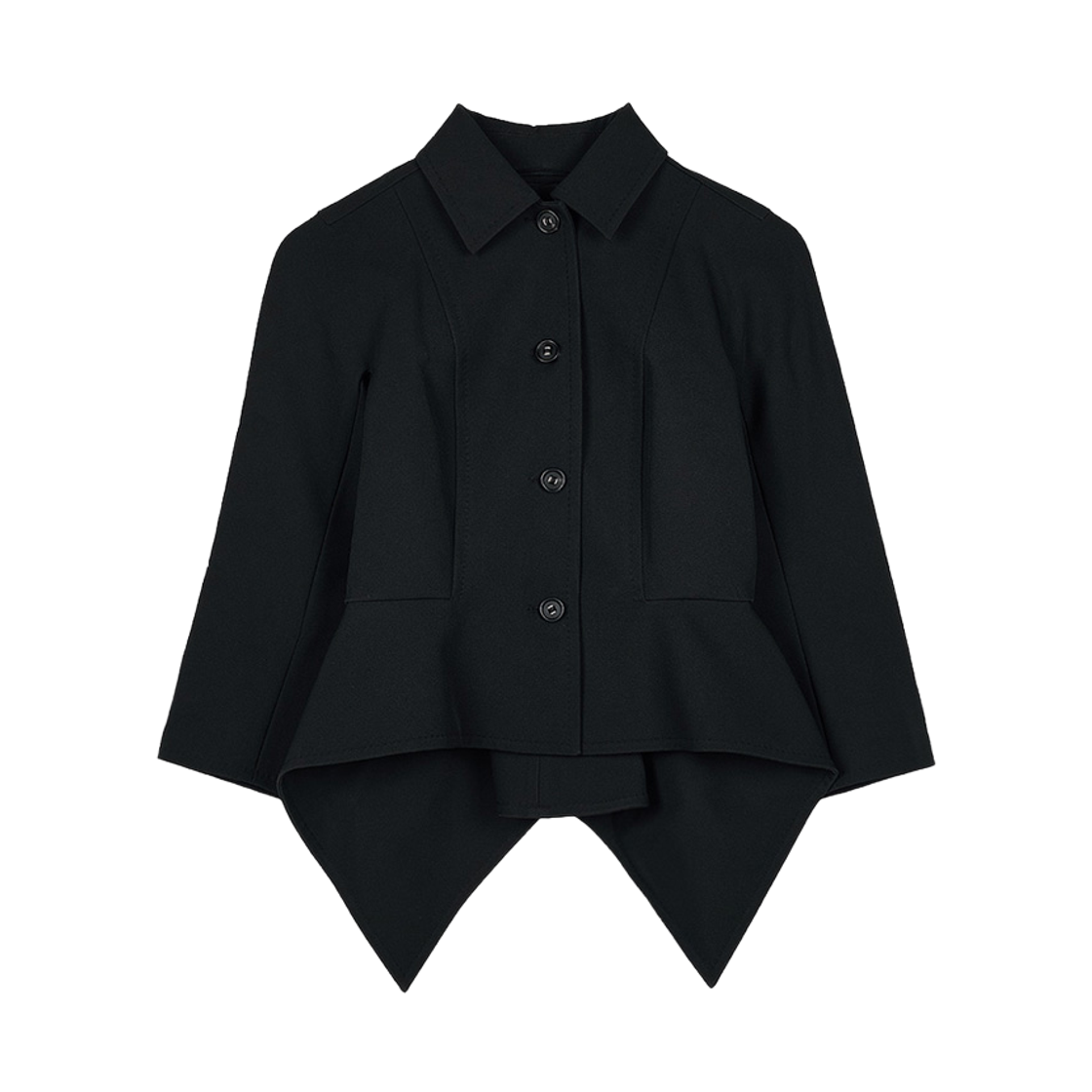 (W) 막스마라 로레타 본디드 세이블 자켓 블랙((W) Max Mara Loretta Bonded Sable Jacket Black) - 1