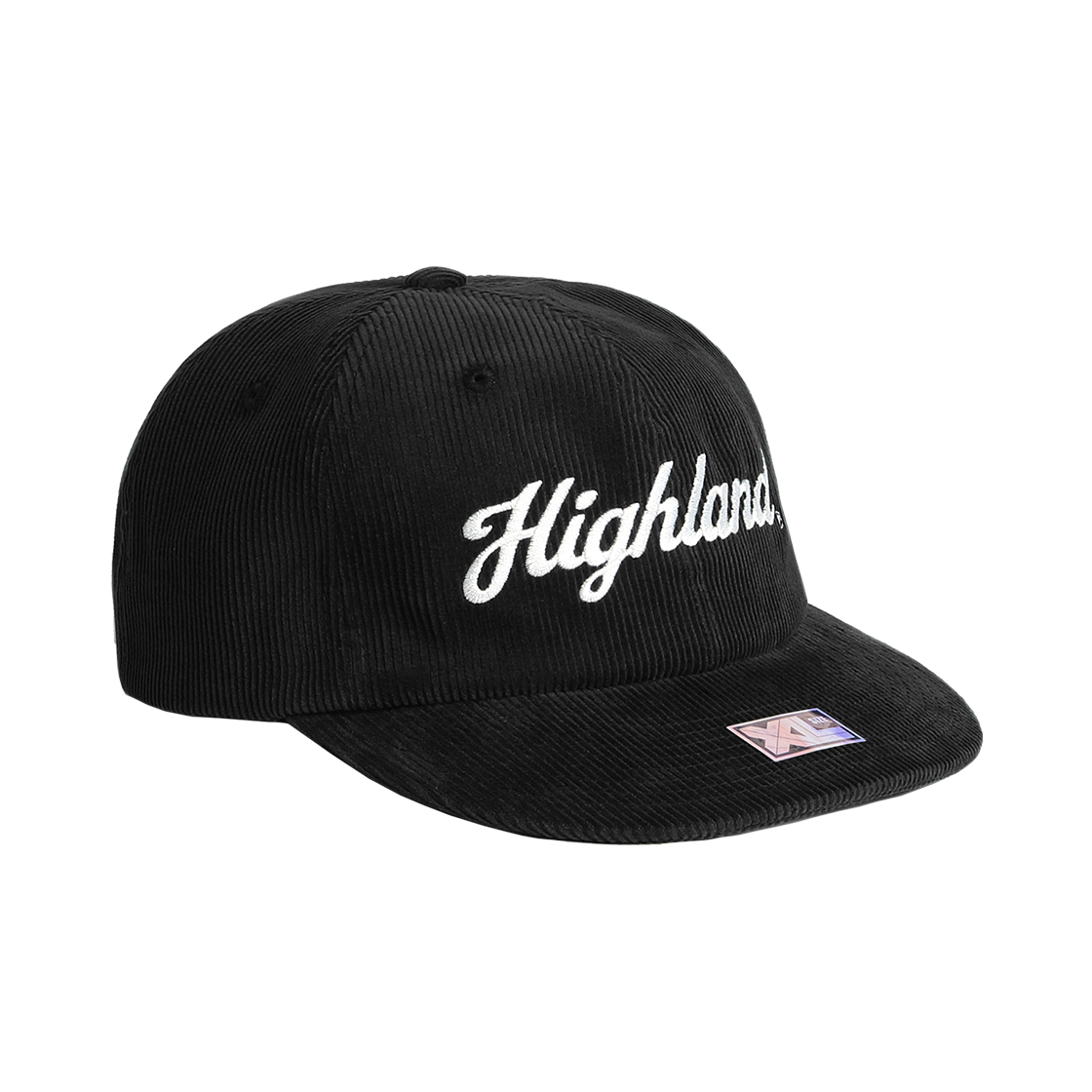 플래토 빅사이즈 코듀로이 볼캡 하이 블랙(PLATEAU Big Size XL High Codu Cap Black)