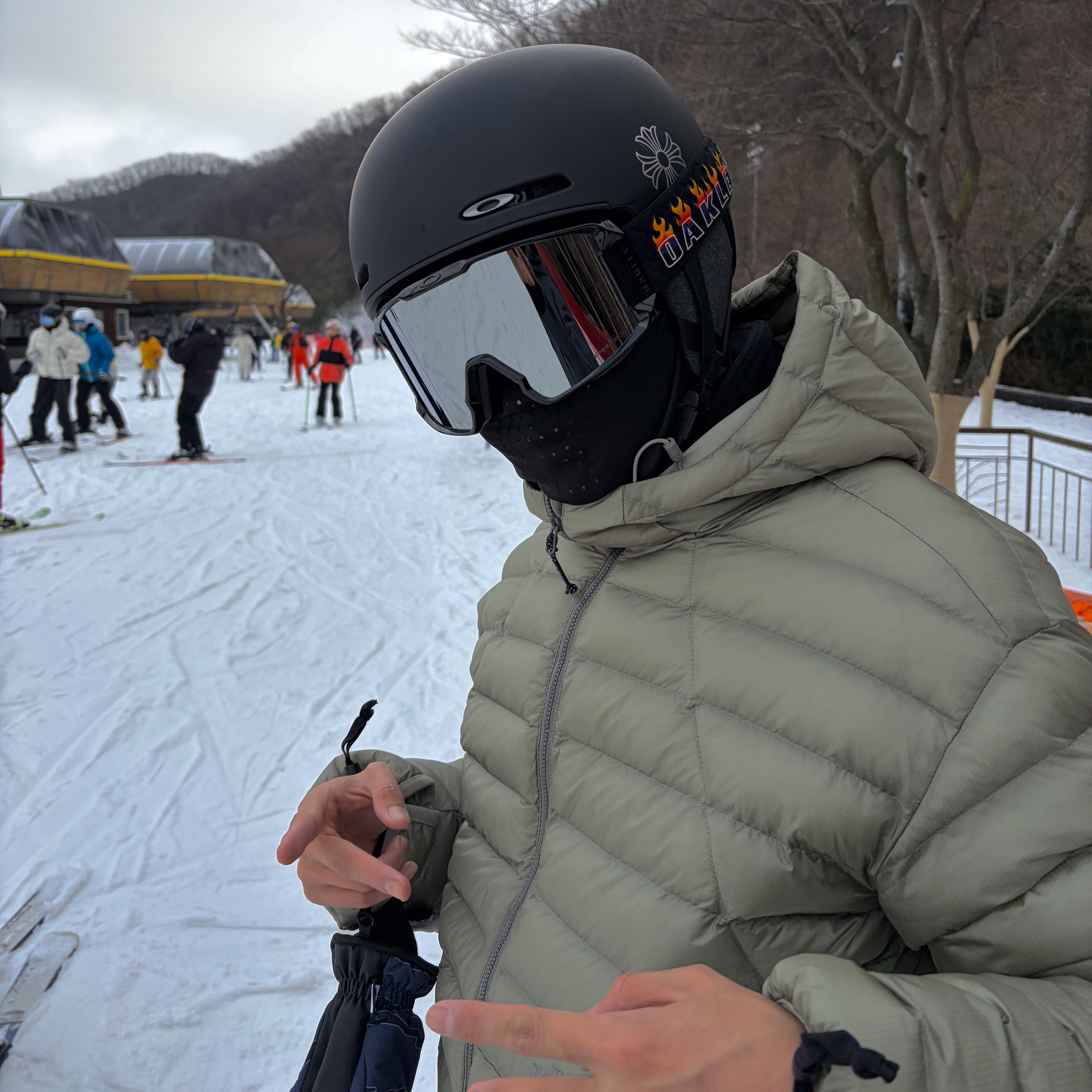 The North Face Ventus On Jacket Light Khaki 착용 스타일 - 2
