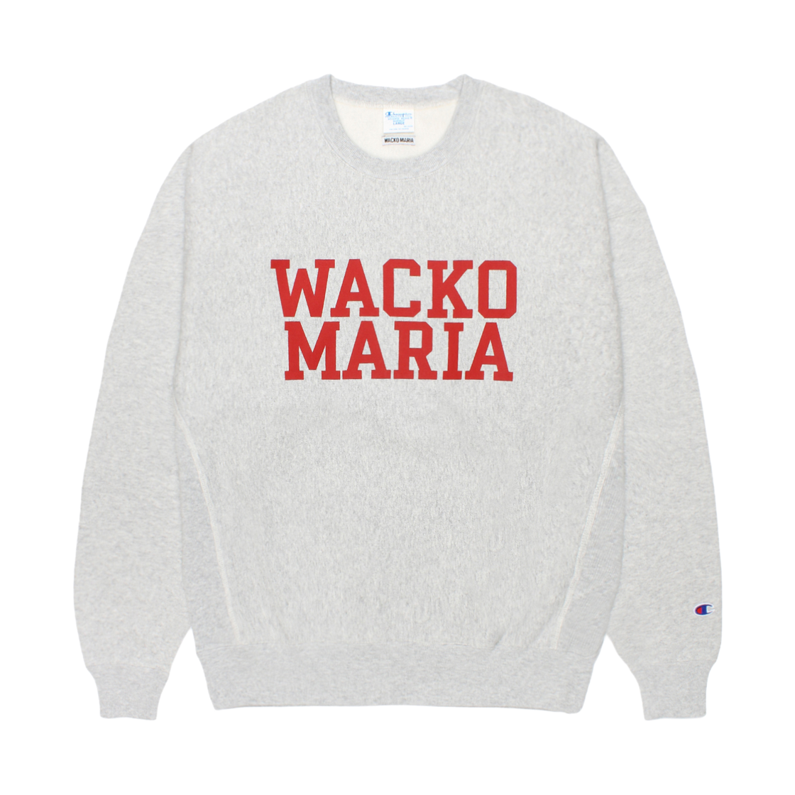 와코 마리아 x 챔피온 리버스 위브 크루넥 스웨트셔츠 실버 그레이(Wacko Maria x Champion Reverse Weave Crewneck Sweatshirt Silver Gray)