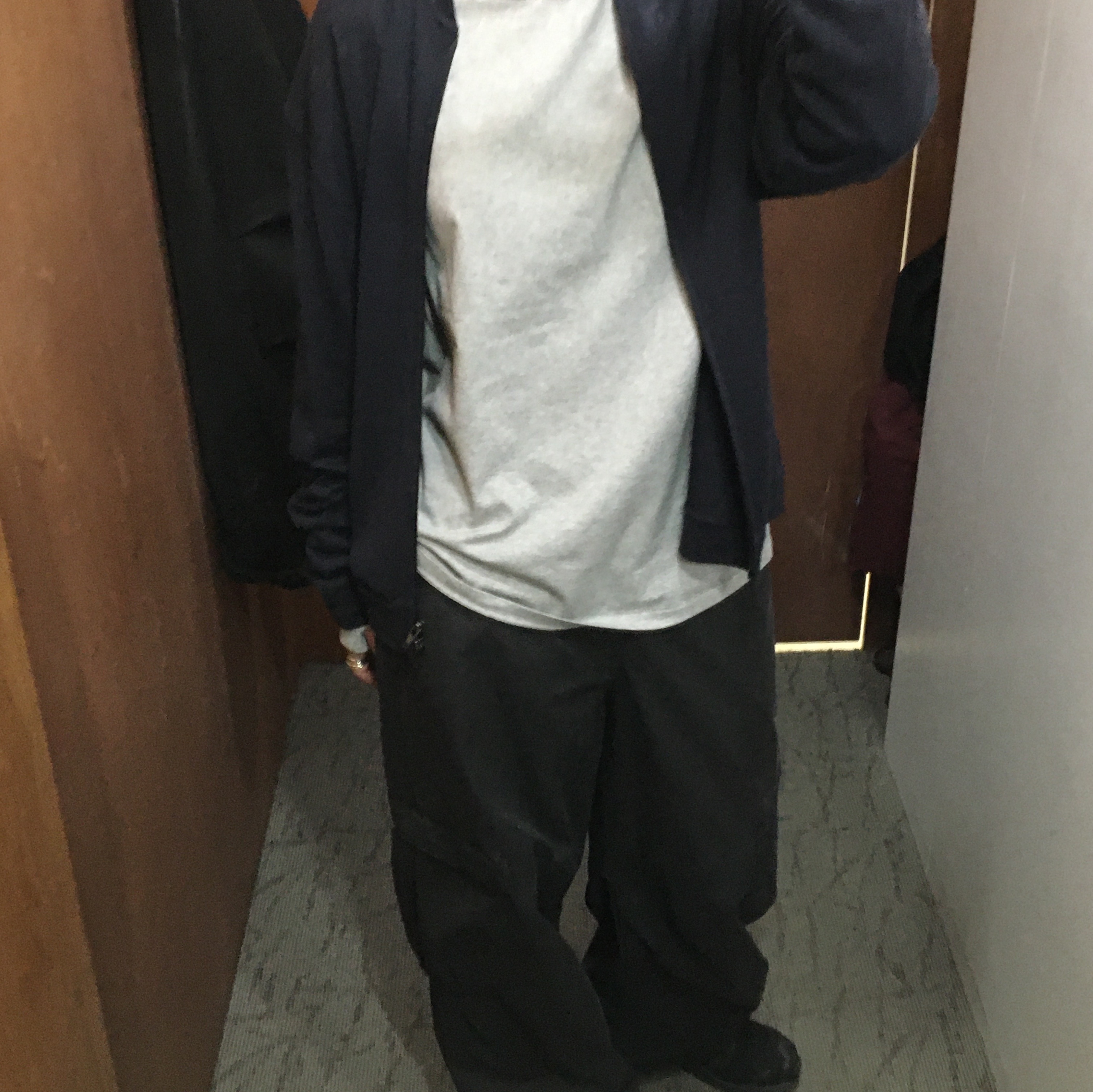 Hatchingroom Board Pants V2 Dark Charcoal 착용 스타일 - 1
