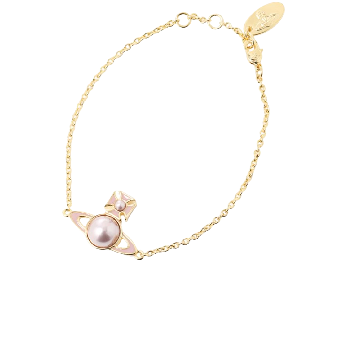 6102023O-02R929 (W) Vivienne Westwood Tillya Bracelet Gold Violet Enamel