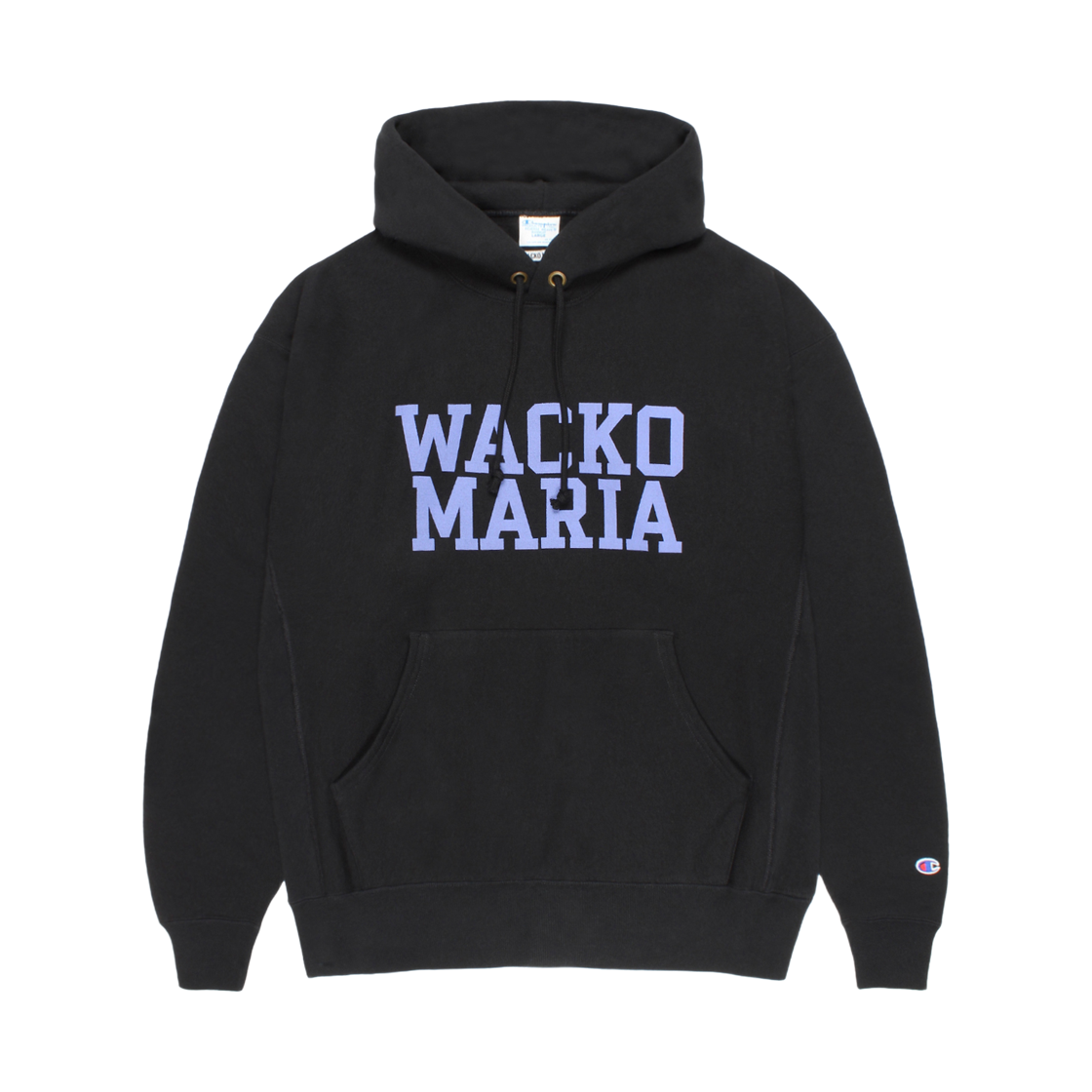 와코 마리아 x 챔피온 리버스 위브 후드 스웨트셔츠 블랙(Wacko Maria x Champion Reverse Weave Hooded Sweatshirt Black)
