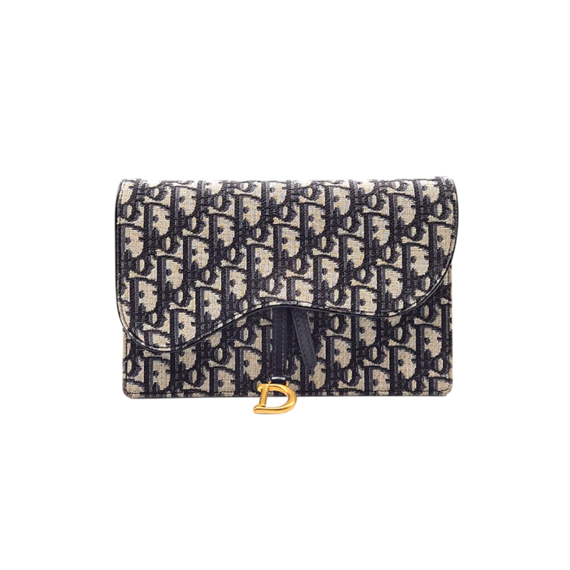 ITQ9I6USAJWJ Christian Dior Oblique Saddle Chain Crossbody Bag L620992