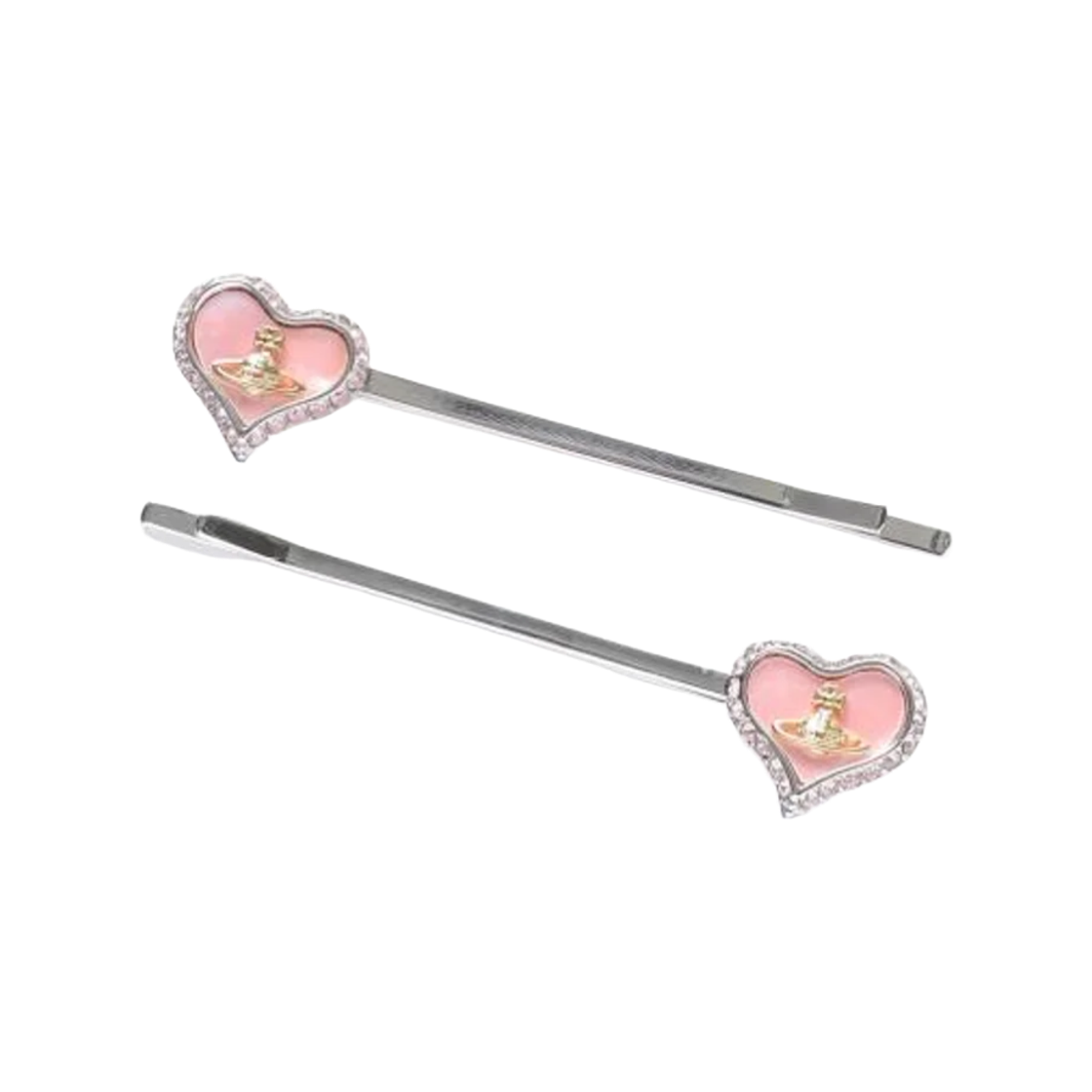 67030018-02P659 (W) Vivienne Westwood Petra Bobby Pin Platinum Gold