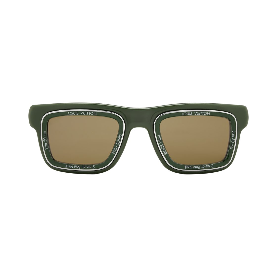루이비통 LV 슈퍼 비전 스퀘어 선글라스 카키(Louis Vuitton LV Super Vision Square Sunglasses Khaki)