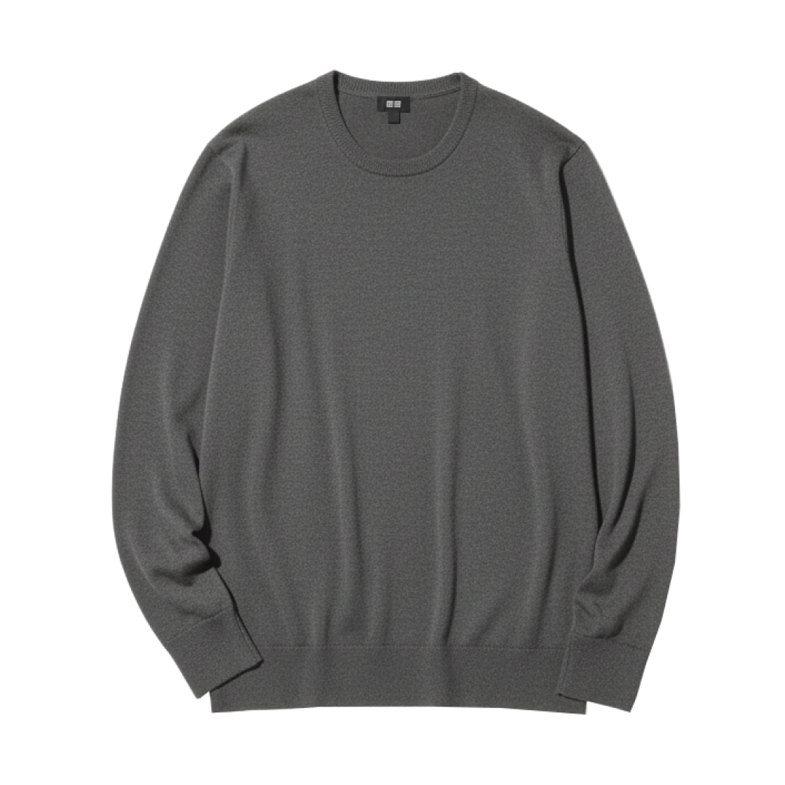 유니클로 메리노 크루넥 스웨터 그레이 - JP(Uniqlo Merino Crewneck Sweater Gray - JP)