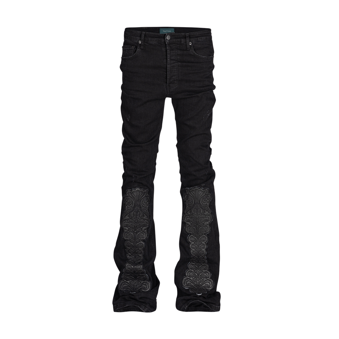 25FWUVNPFBK Undermycar 25FW Noble Leather Patch Flare Black