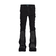 Undermycar 25FW Noble Leather Patch Flare Black